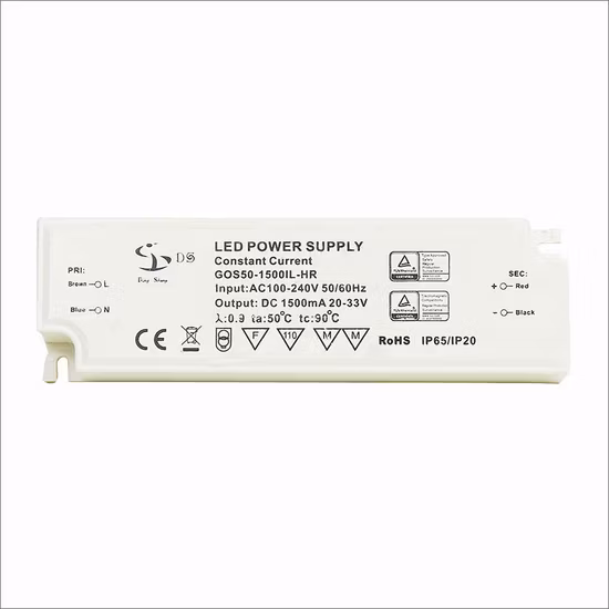 50 W UL TÜV CCC CE dimmbare Konstantstrom-LED-Beleuchtungstreiber mit SCP Ocp Ovp Otp